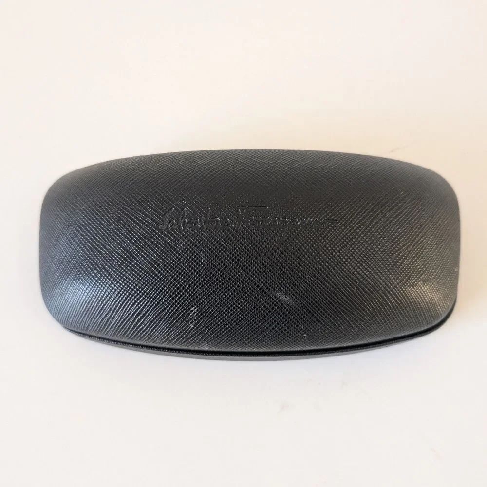 Salvatore Ferragamo Black Hard Eyeglass Sunglasses Hard Case